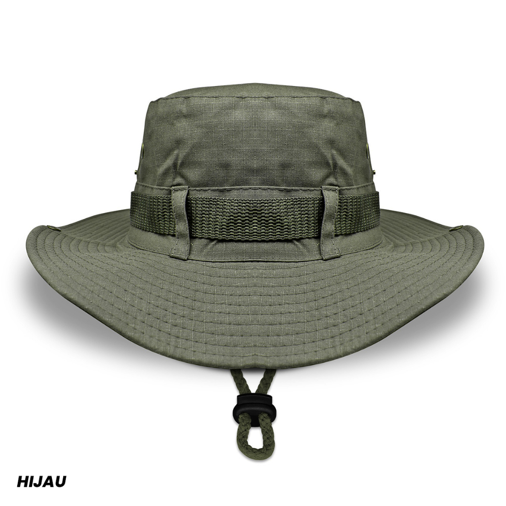 Jual Topi Rimba Hutan Bucket Hat Hiking Hat Topi Gunung Pria Dewasa Bucket Adventure Outdoor Hat 