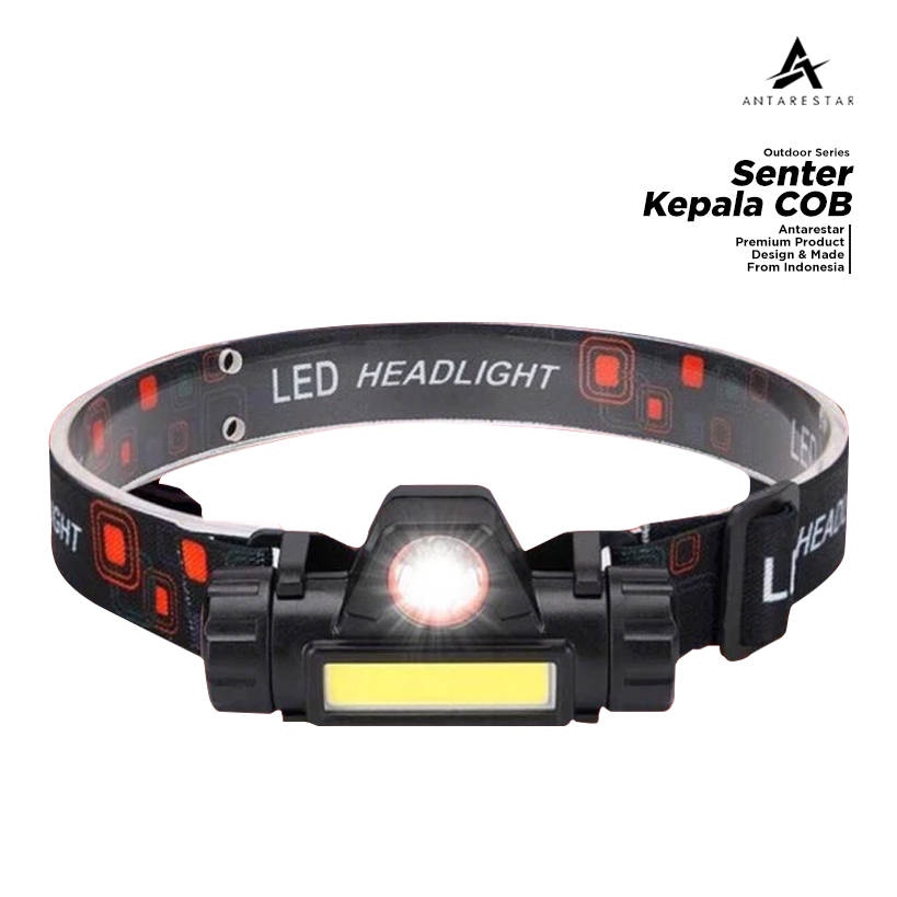 Jual Antarestar Official Senter Kepala Mini Head Lamp Led Cob Lampu Kepala Super Terang