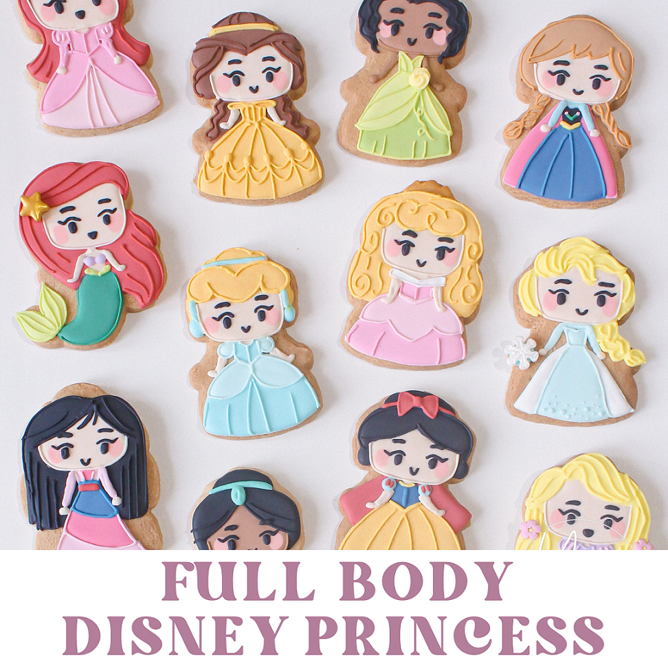 Jual Full Body Disney Princess Cookies — (Min 5pcs) Sugar Cookies ...