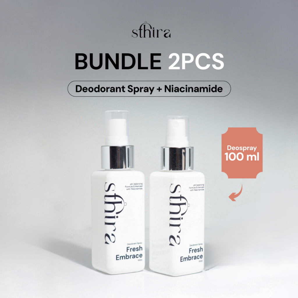 Jual [2 PCS 100ml] Sthira Fresh Embrace Deodorant Spray | Natural ...
