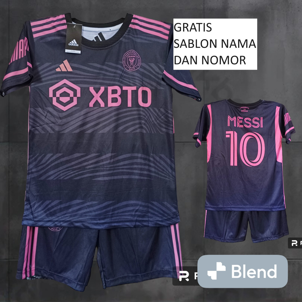 Jual SETELAN BAJU BOLA INTERMIAMI PRINTING/JERSEY INTER MIAMI AWAY BAJU ...