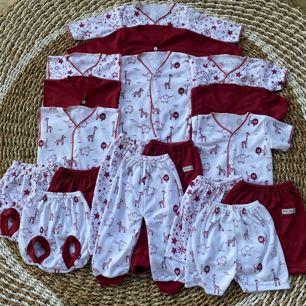 Jual 18 PCS Baju Bayi Baru Lahir Celana Bayi New Born Laki Laki