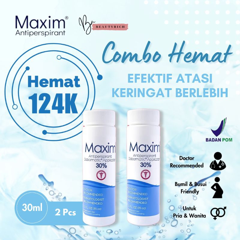 Jual Maxim Antiperspirant 30 Kaki Dan Tangan 2pcs Shopee Indonesia 0097