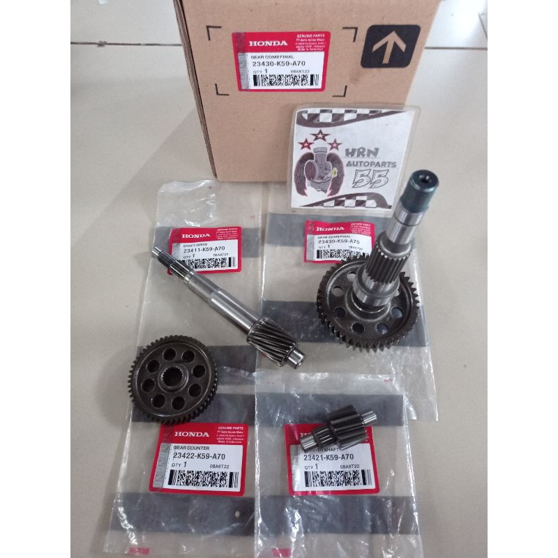 Jual Gigi Rasio Set Gear Gardan Set K59 Honda Vario 150 Old New VCX 150 ...