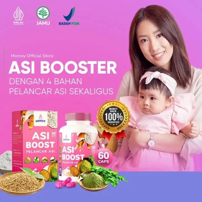 Jual MOMSY ASI Booster 60 Kapsul Ibu Mommy Menyusui / Pelancar ASI ...