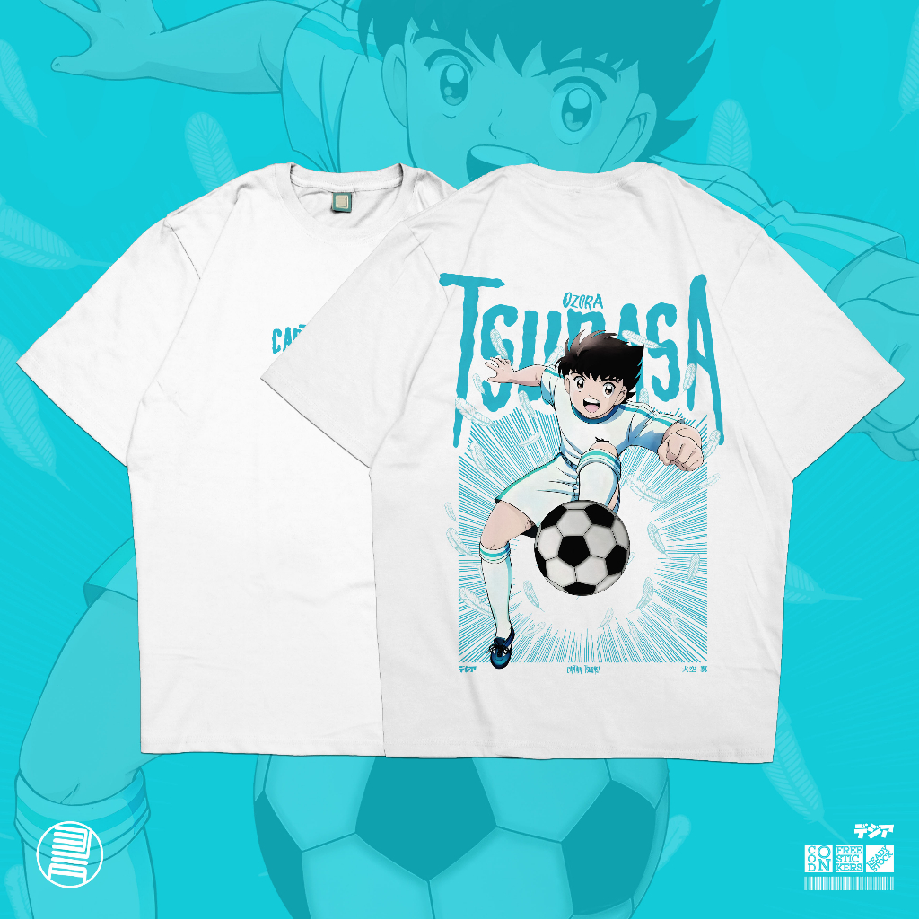 T-shirt Captain Tsubasa - Manga Football - Unisexe - Coton - Tailles S à 5XL - Neuf Avec étiquettes