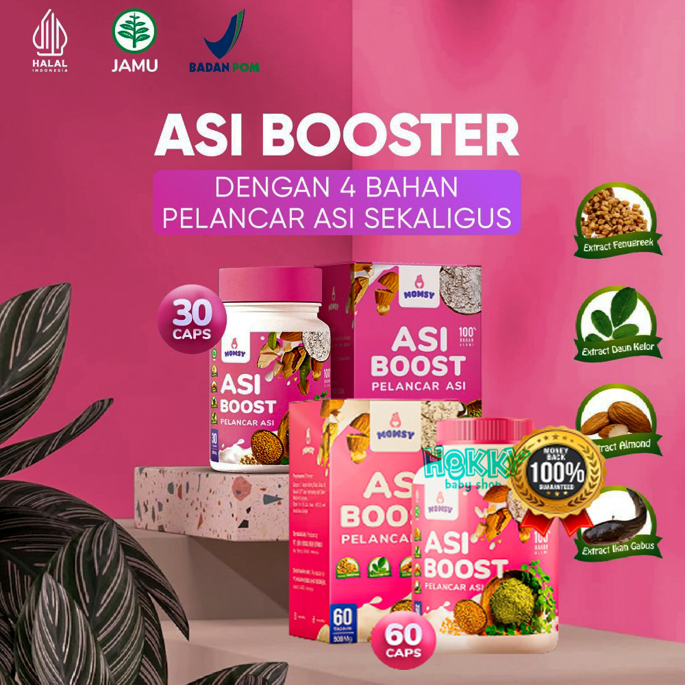 Jual Momsy Booster Pelancar Asi Ibu Hamil Menyusui Halal BPOM | Asi ...