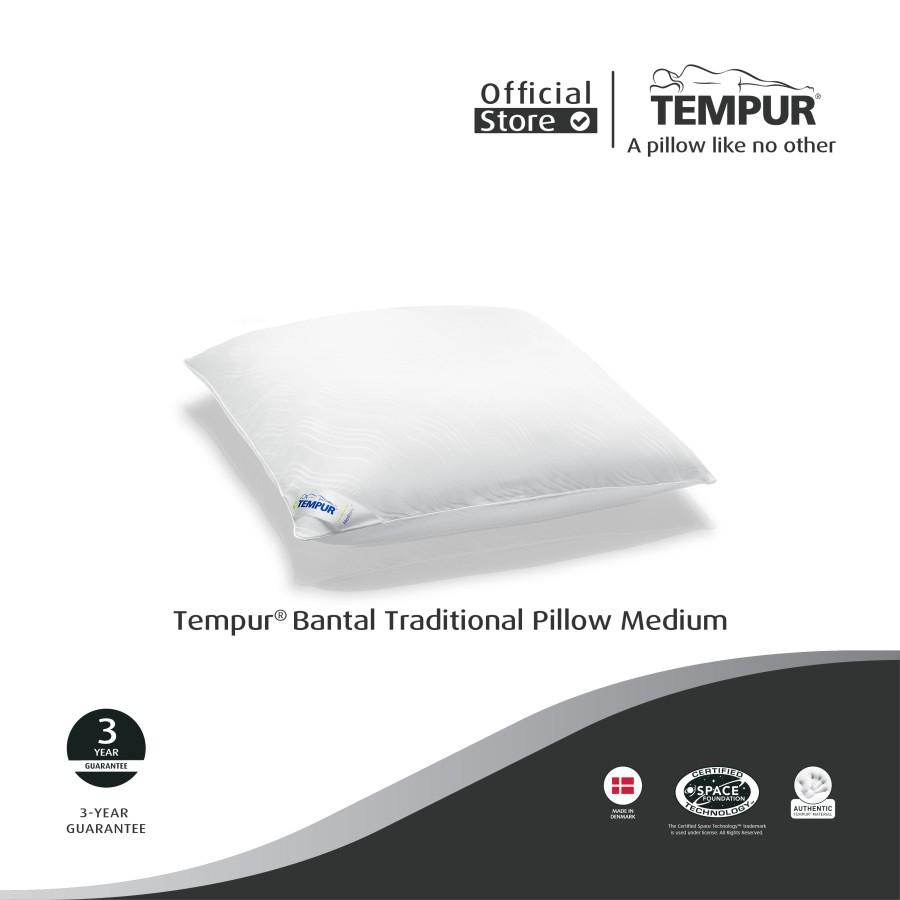 Jual TEMPUR Traditional Pillow Medium Bantal Shopee Indonesia