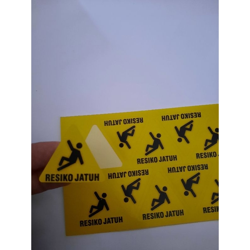 Jual Stiker Label Resiko Jatuh Segitiga Shopee Indonesia