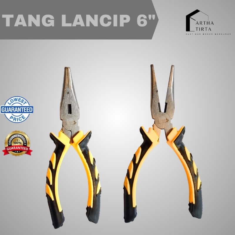 Jual Tang Lancip 6 Inch Tang Cucut Long Nose Pliers 6 Shopee Indonesia