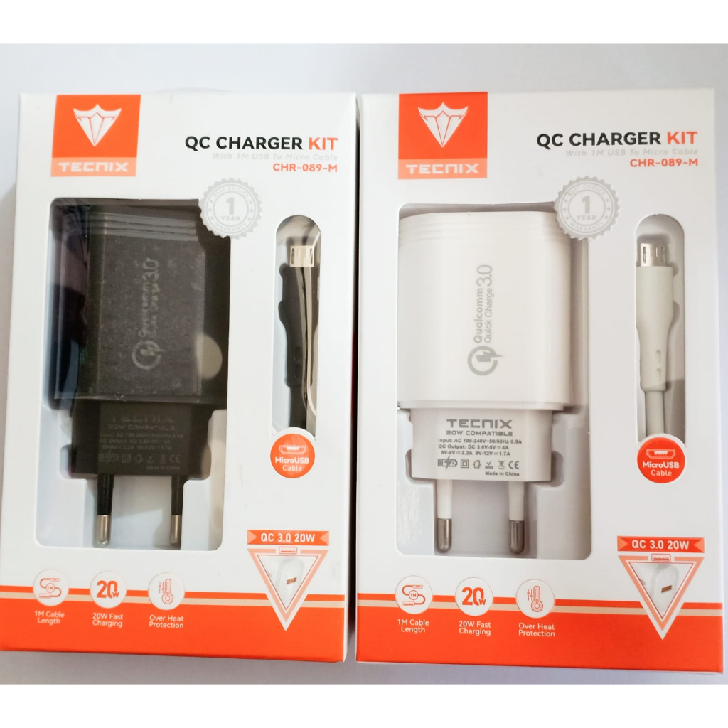 Jual Adaptor Charger Fast Charging 3.0 TECNIX CHR-089-M Charger Micro ...