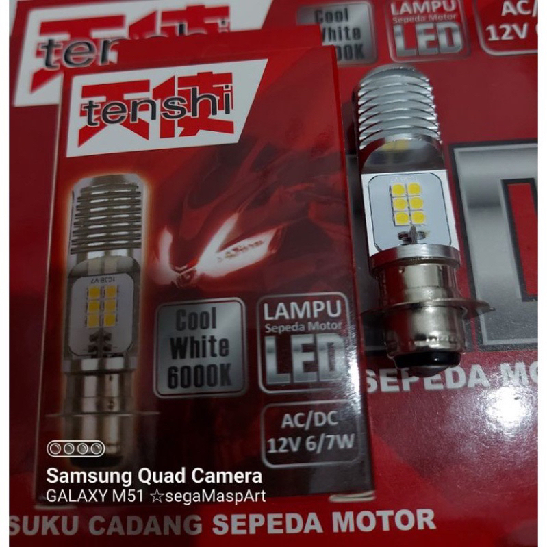 Jual TENSHI - Lampu Led Motor T19 12V M5 K1 AC DC Putih | Shopee Indonesia