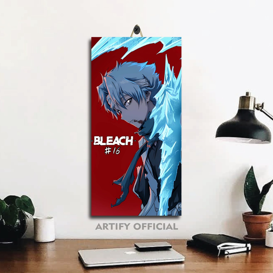 Jual Pajangan Ruangan Tamu Anime Gambar Bleach Toshiro Hitsugaya 15X30