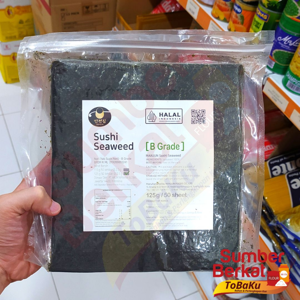 Jual Manjun Sushi Nori Rumput Laut Lembaran Rumput Laut Sushi Susi ...