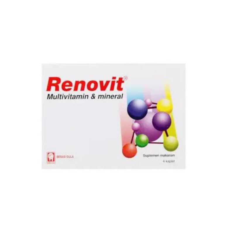 Jual Renovit Multivitamin 1 Strip @4 tablet | Shopee Indonesia