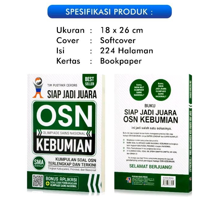 Jual Buku Olimpiade Osn Sma Siap Jadi Juara Osn Kebumian Shopee Indonesia 4811