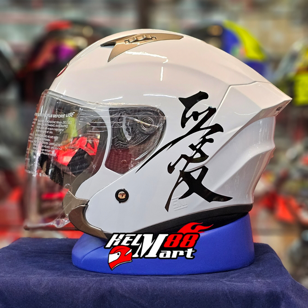 Jual Helm VIP Max Kanji Sticker Half Face Helm Ultron SNI Helm Viral
