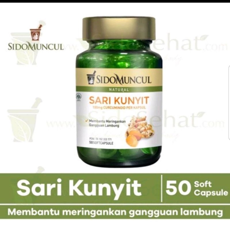 Jual Sari Kunyit Soft Capsules Sidomuncul Shopee Indonesia 8809