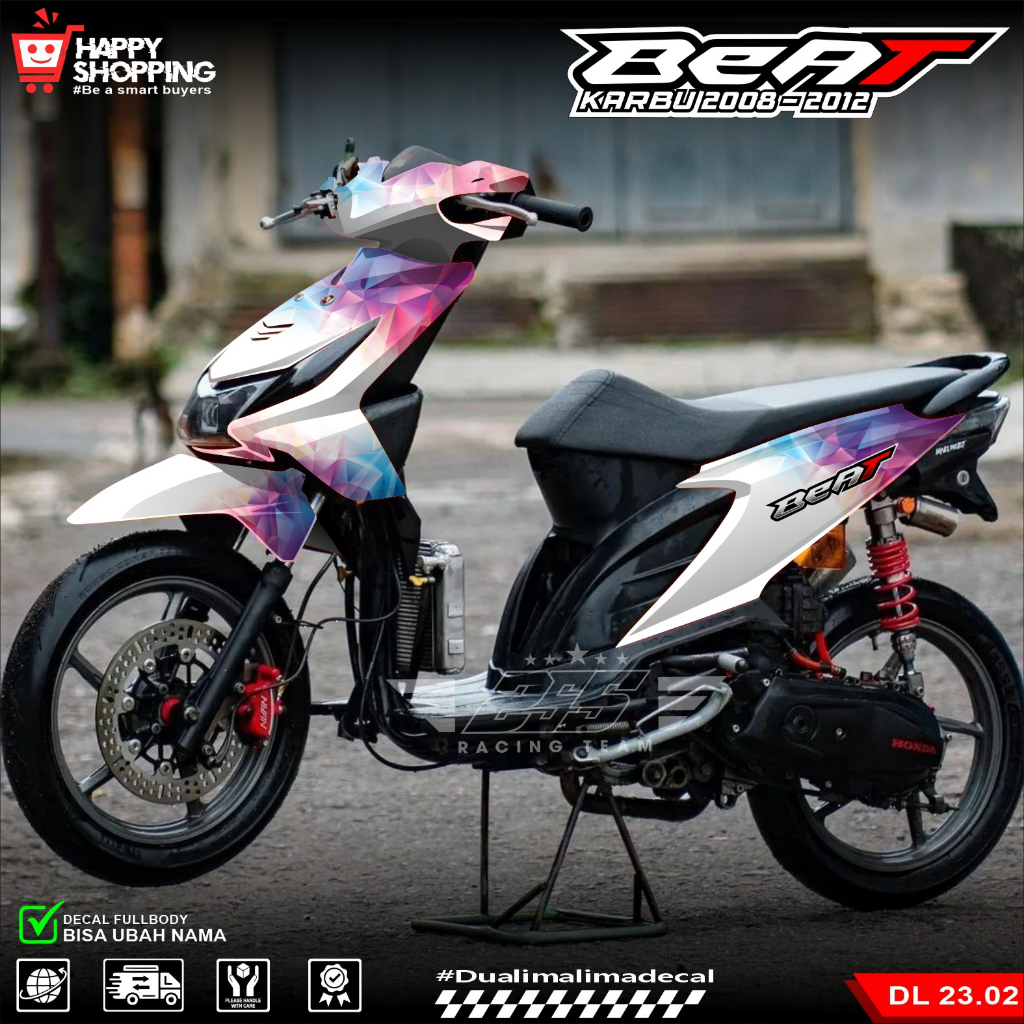 Jual (COD) Decal Sticker BEAT KARBU 2008 2009 2010 2011 2012 Fullbody ...