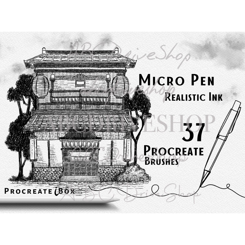 Jual Procreate Brush Micro Pen Realistic Ink Shopee Indonesia