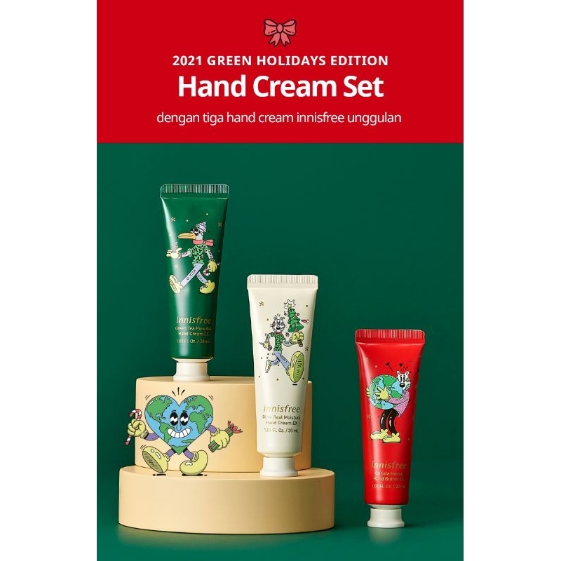 Jual INNISFREE GREEN TEA OLIVE REAL CANOLA HONEY HAND BUTTER HAND CREAM