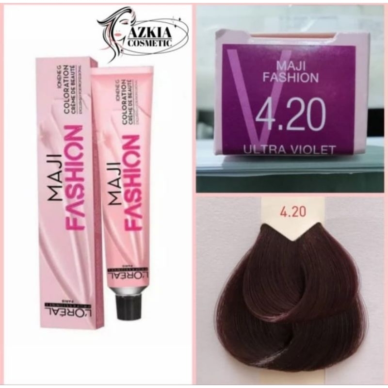 Jual cat rambut loreal majifashion 4.20 ultra violet plus oxidant ...