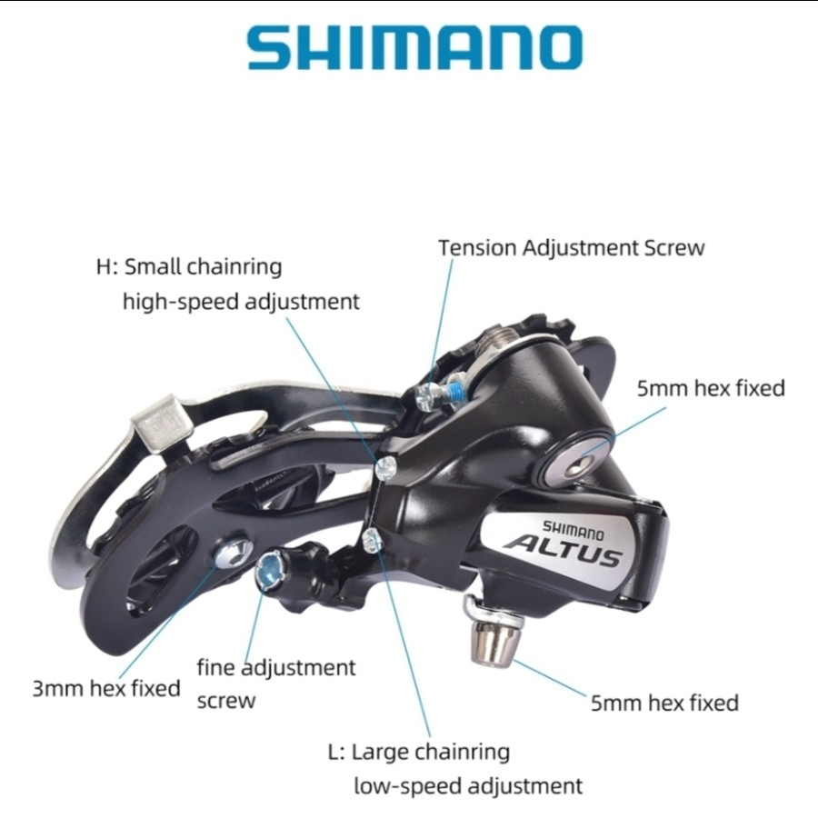 Jual Shimano RD Sepeda 7 8 9 Speed Transmisi Gigi Gear Belakang Sepeda ...