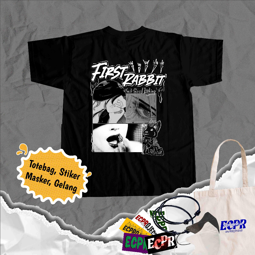 Jual [VERSI KOMIK] KAOS FIRST RABBIT JKT48 | Shopee Indonesia