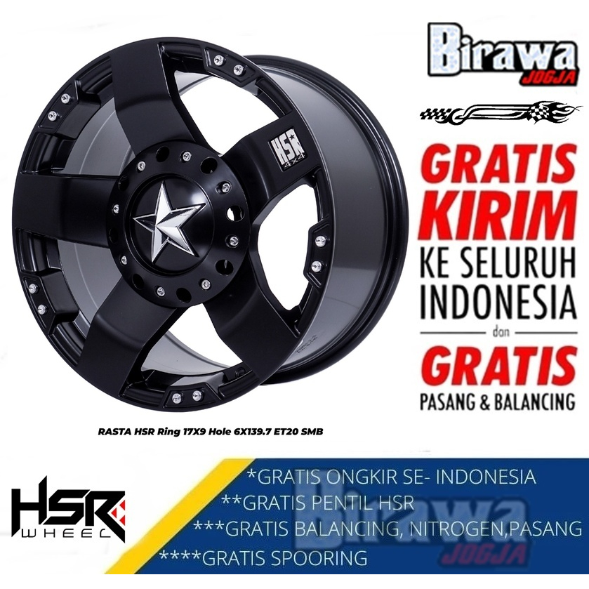 Jual Velg Offroad Ring Hsr Rasta R Pcd X Untuk Mobil Panther Mazta Bt Terrano