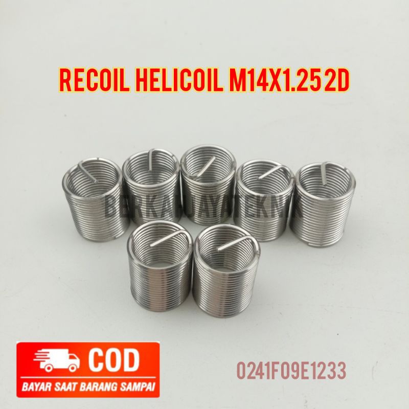 Jual recoil helicoil m14x1.25 2D cocok untuk baut kunci 19 drat
