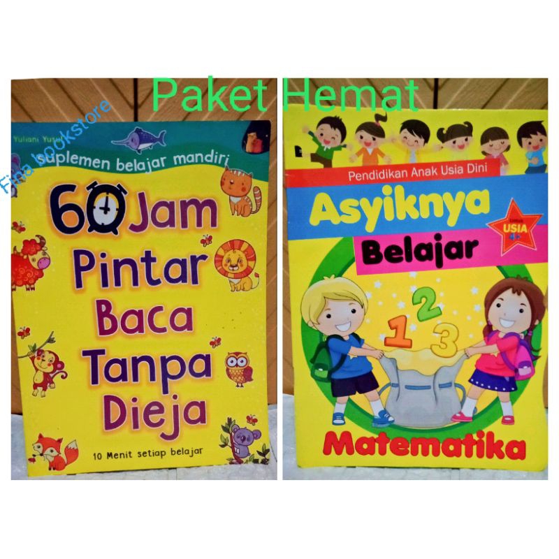 Jual Paket Hemat 2 Buku Anak 60 Jam Pintar Baca Tanpa Dieja Paud ...