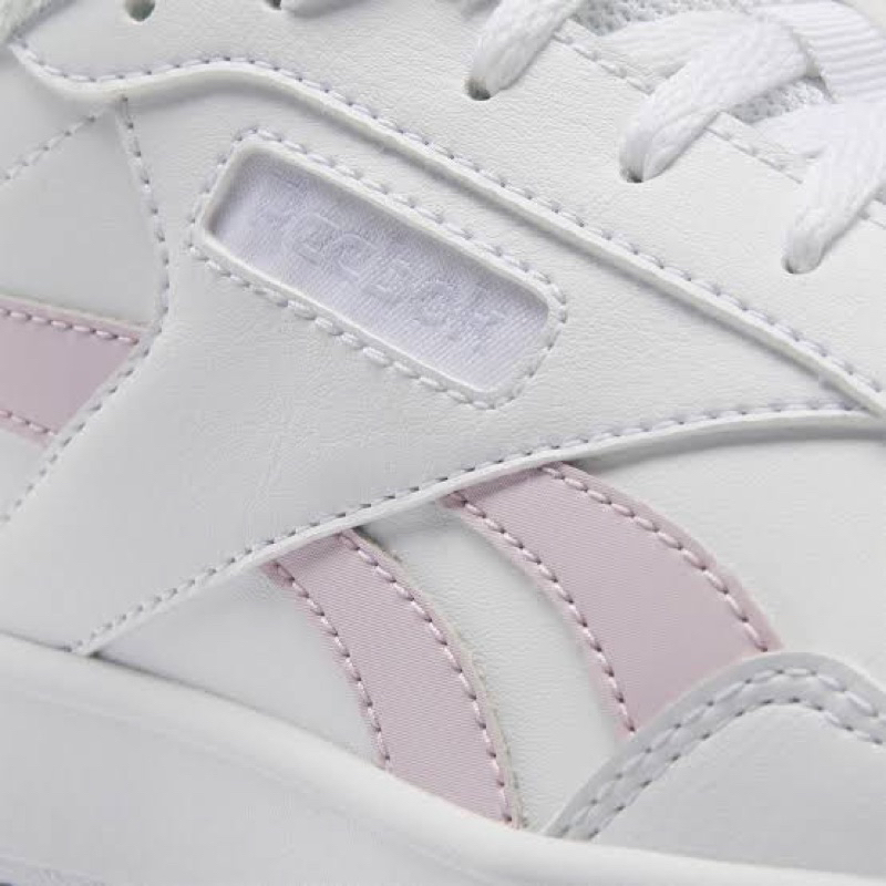 Jual Sepatu Sneakers Wanita Reebok Court Advance Clip White and Pink ...