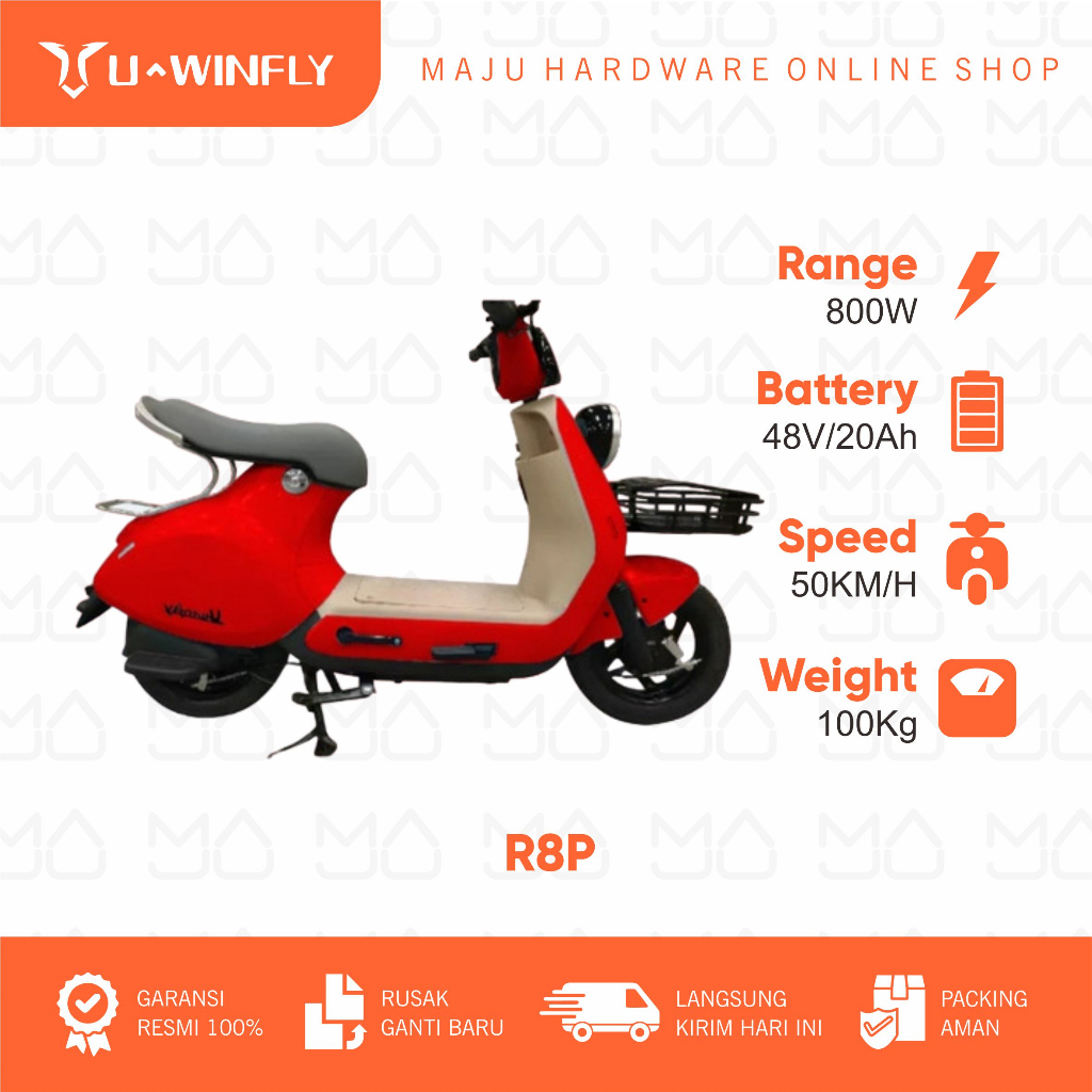 Jual Sepeda Listrik Uwinfly R8P 800watt - Garansi Resmi | Shopee Indonesia