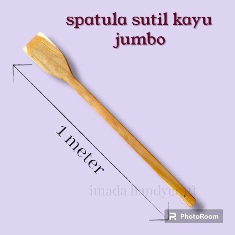 Jual spatula kayu jumbo 1 meter / sodet kayu jumbo 1 meter Shopee