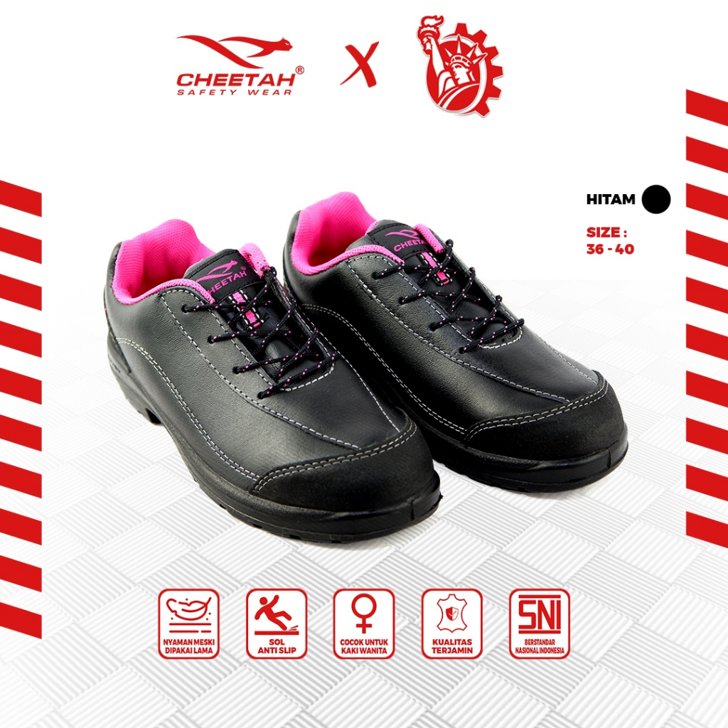 Jual Sepatu Proyek Kerja Safety Wanita Cheetah 4007 Shopee Indonesia