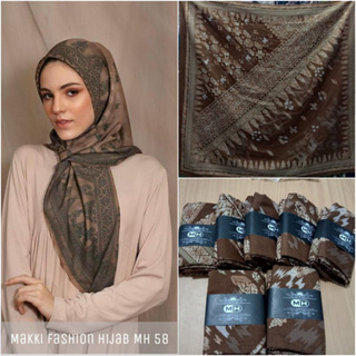 Hijab Quadrilateral Lv White Voal Premium Lasercut!!!