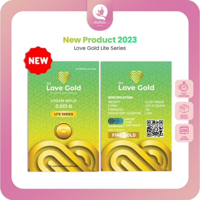 Jual Lovegold Lite Series Love Gold Baby Gold Babygold Emas Mini Logam Mulia Perhiasan Souvenir