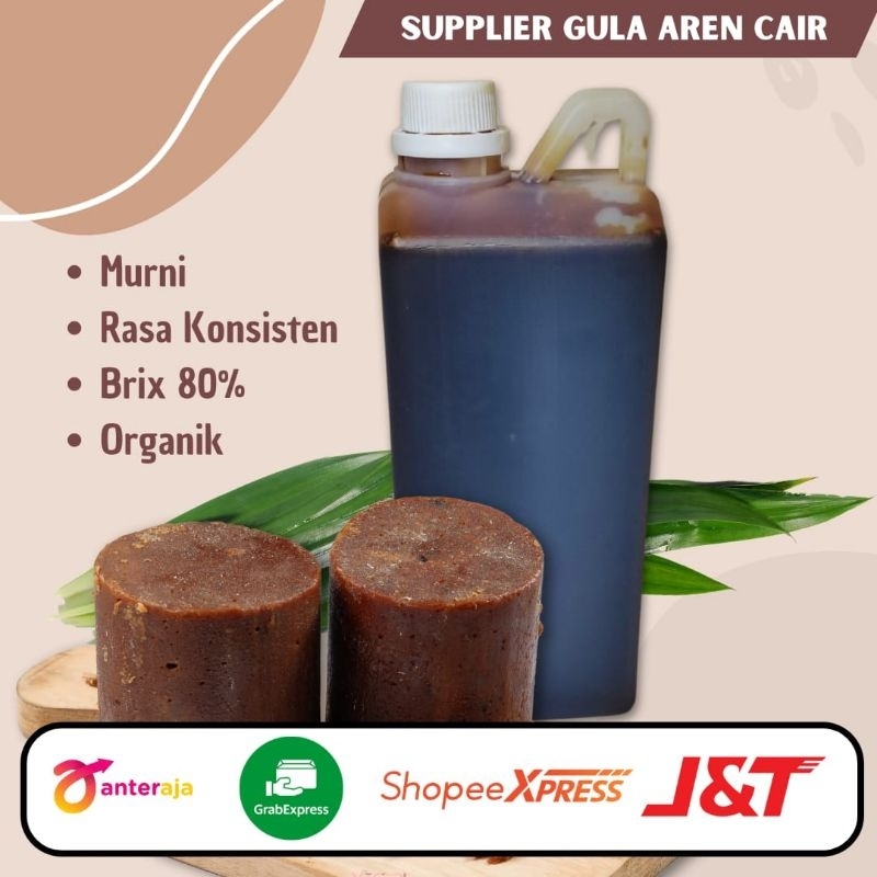 Jual Gula Aren Cair Premium 1l Shopee Indonesia