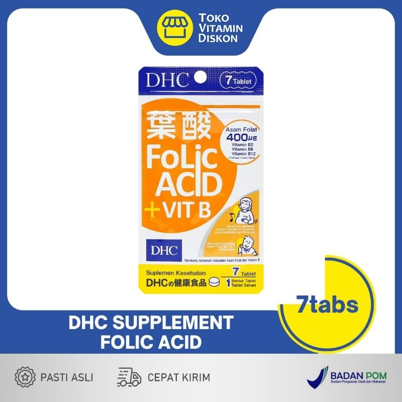 Jual DHC SUPPLEMENT FOLIC ACID 7 TABLET | Shopee Indonesia