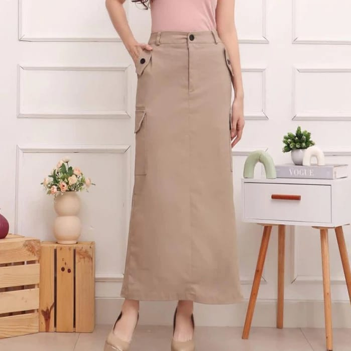 Jual ROK CARGO WANITA KEKINIAN | ROK SPAN PANJANG / PENDEK | Shopee ...