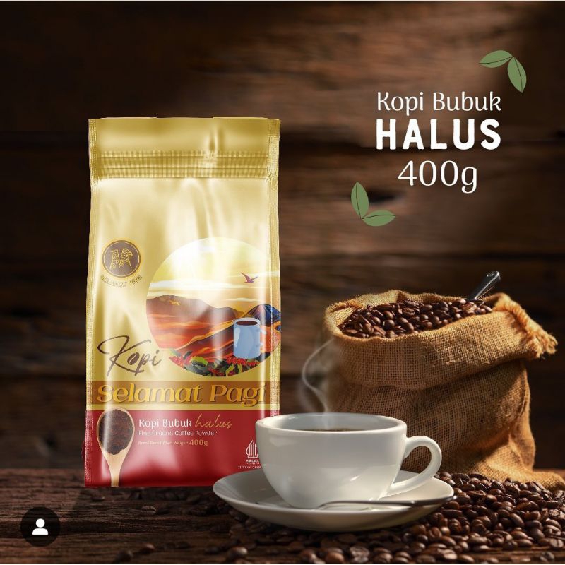 Jual Kopi Bubuk Selamat Pagi Good Morning Coffee Kopi Hitam Robusta ...