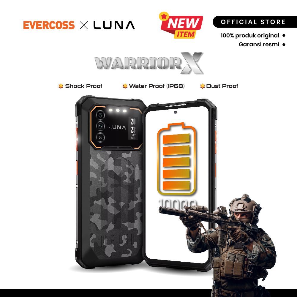 Jual LUNA Warrior X Rugged Smartphone Android 12 10000 mAh