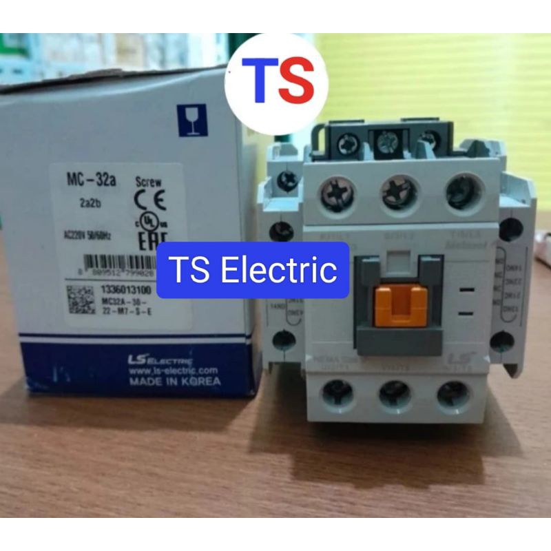 Jual Kontaktor / Contactor Metasol MC-32A 3P 40AF 220V AC LS Electric ...