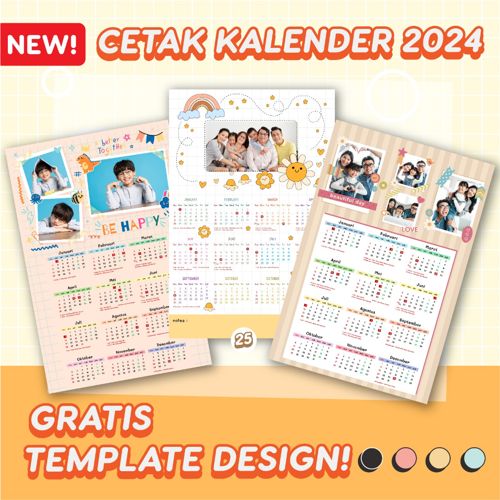 Jual Kalender 2024 Custom Foto Dinding Custom A3 | Shopee Indonesia