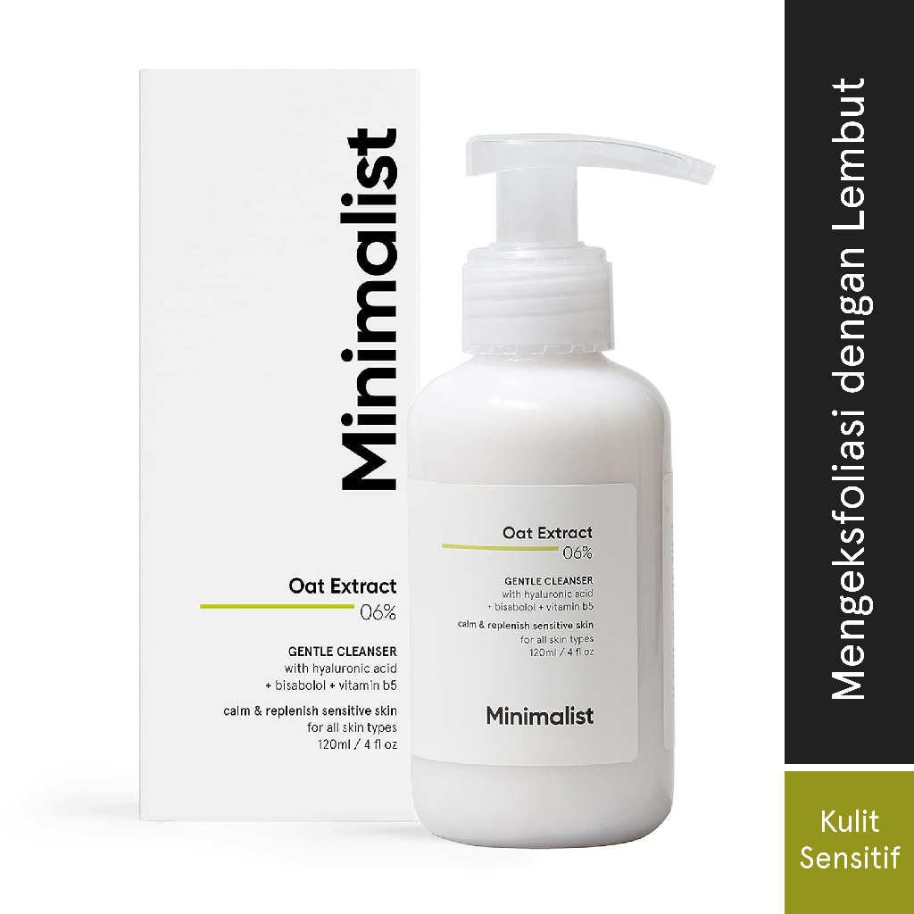 Jual Minimalist 6 Oat Extract Gentle Cleanser Face Wash Sabun Cuci
