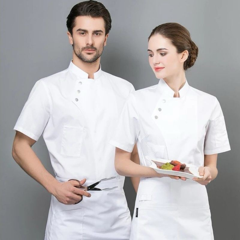 Jual BAJU KOKI KEMEJA CHEF (kode K.m) | Shopee Indonesia