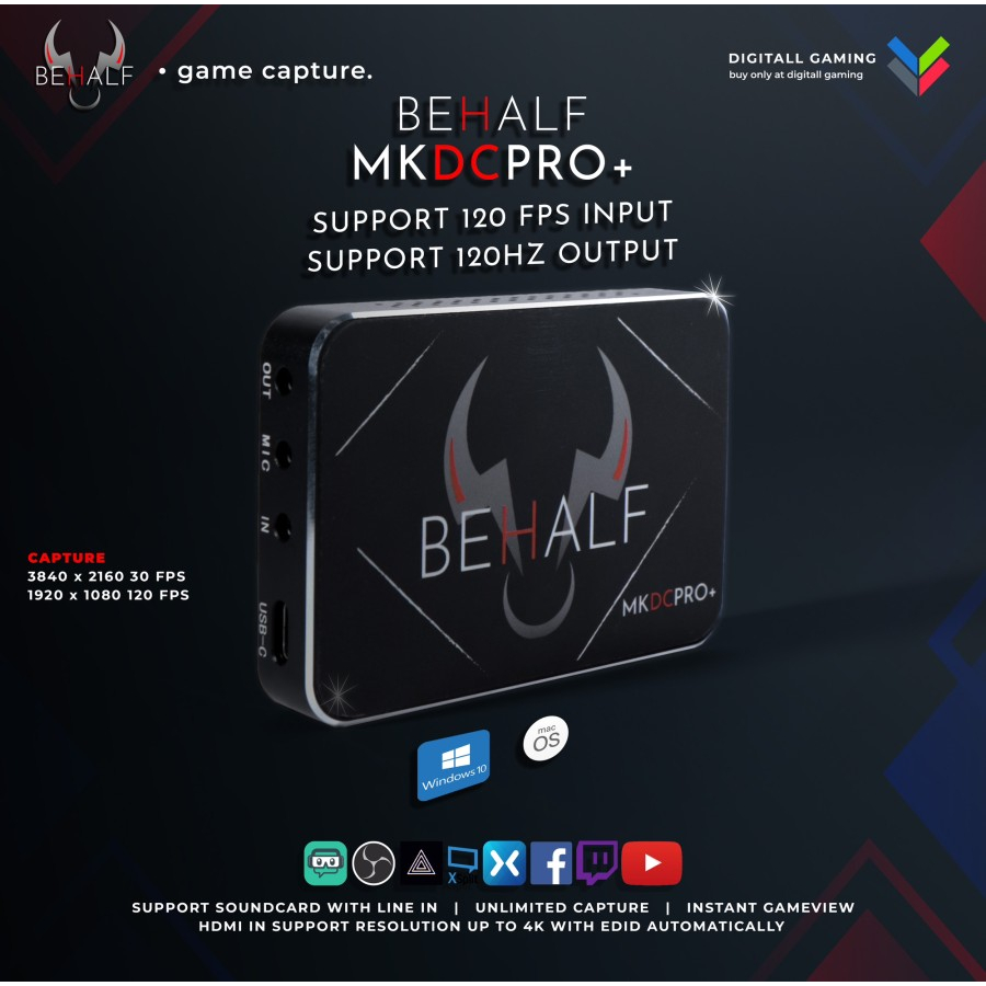 Jual BEHALF MKDCPRO+ GAME CAPTURE 4K / HDMI VIDEO CAPTURE LIVE ...