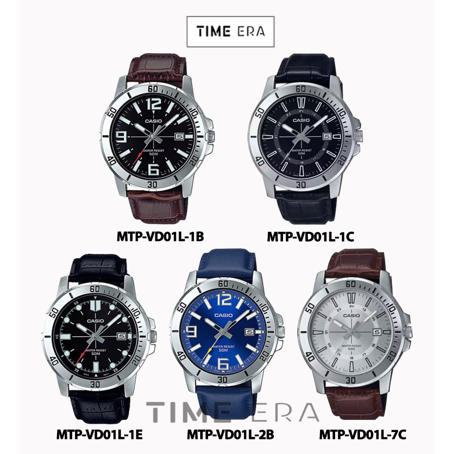 Jual Casio General MTP-VD01L-1E 1C 2B / MTP-VD01L-1C 7C Jam Tangan Pria ...