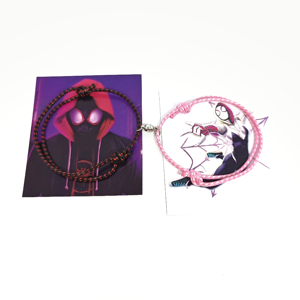 Jual Gelang Miles Morales Gwen Stacy Couple Bracelet Korean Rope ...