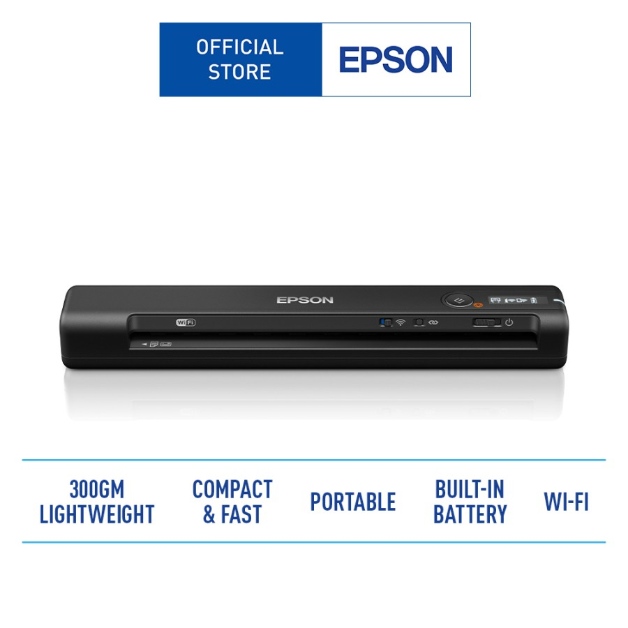 Jual Epson Workforce Es 60w Wi Fi Portable Sheetfed Document Scanner A4 Shopee Indonesia 0803